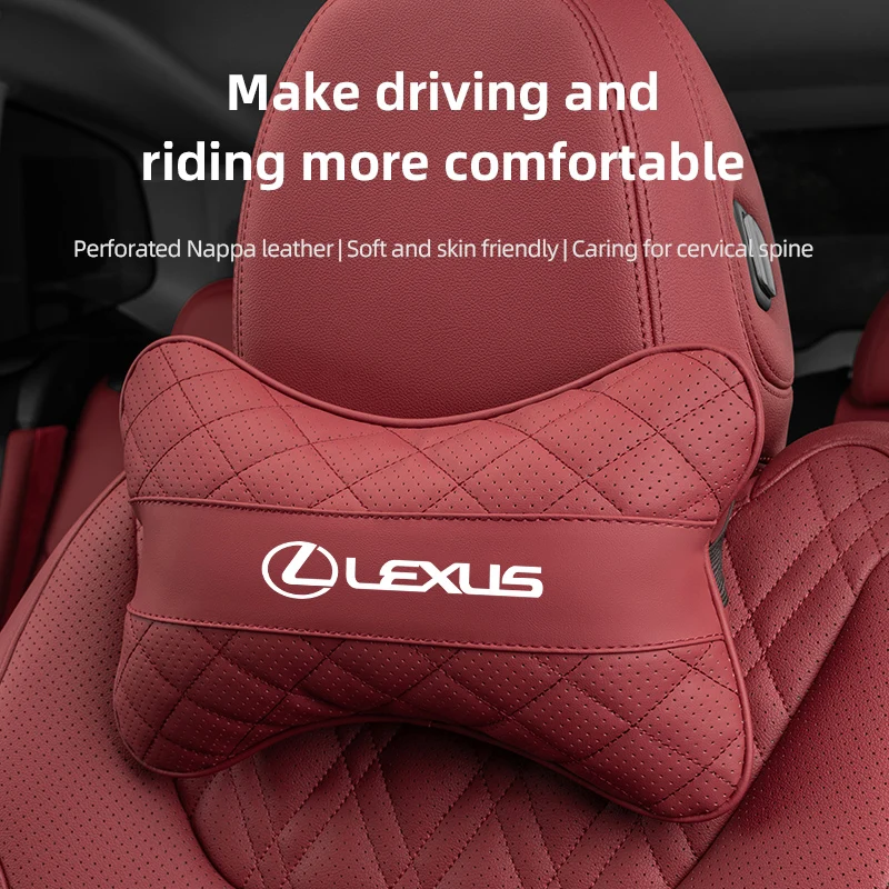 1 قطعة مقعد السيارة وسادة الرقبة مسند الرأس اكسسوارات السيارات لكزس GS IS LS500h ES260 ES300h RX350h NX260 UX260 LM LC RZ450e TX RC CT #3