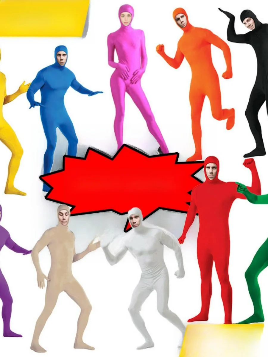 

New Stage Performance Ninja Costume loween Invisible Suit Night Walker Invisible Cloak Face Exposure Sle Polyester Blend