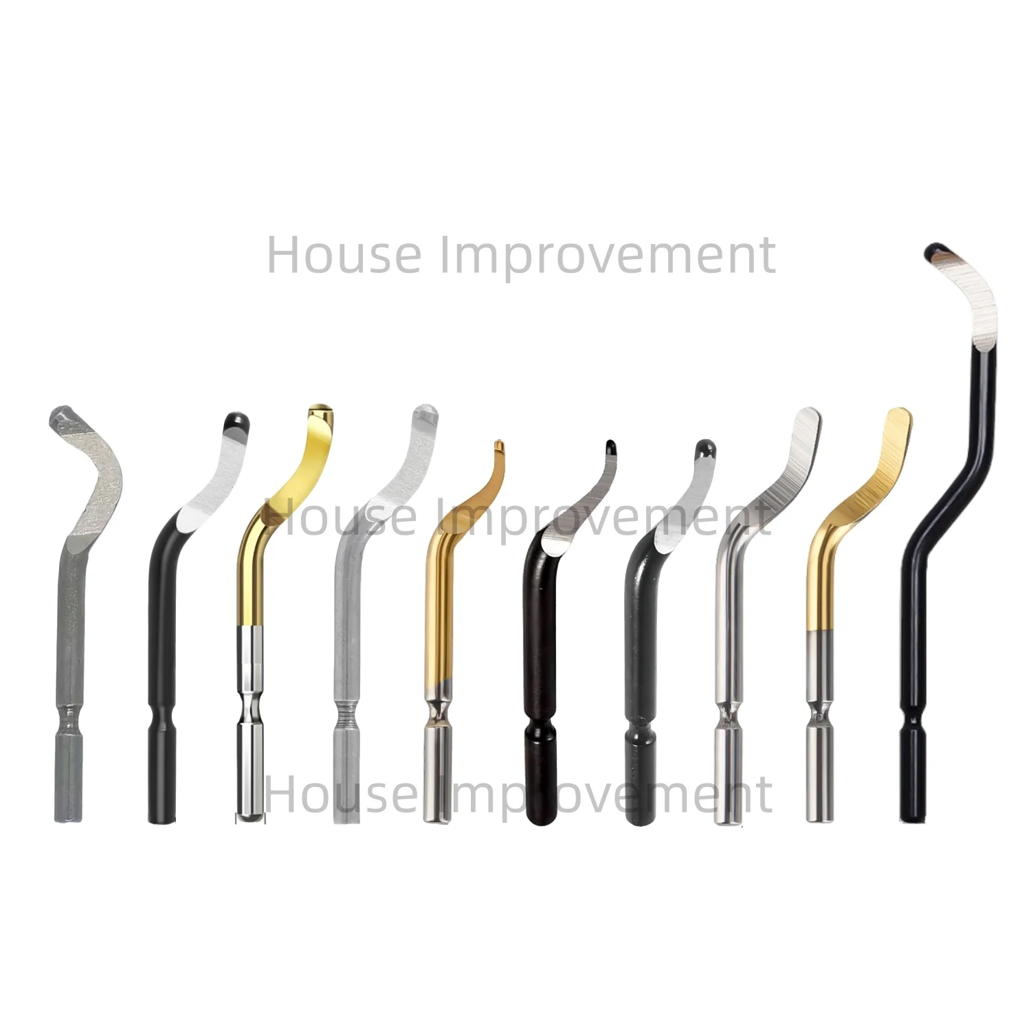 10 Stück Klingen für Hand-Entgratungswerkzeug-Set, Ersatz für 360-Grad-Drehkopf, hochwertige Schwenkklingen, Gratentfernung, Reibahle – Detail 4