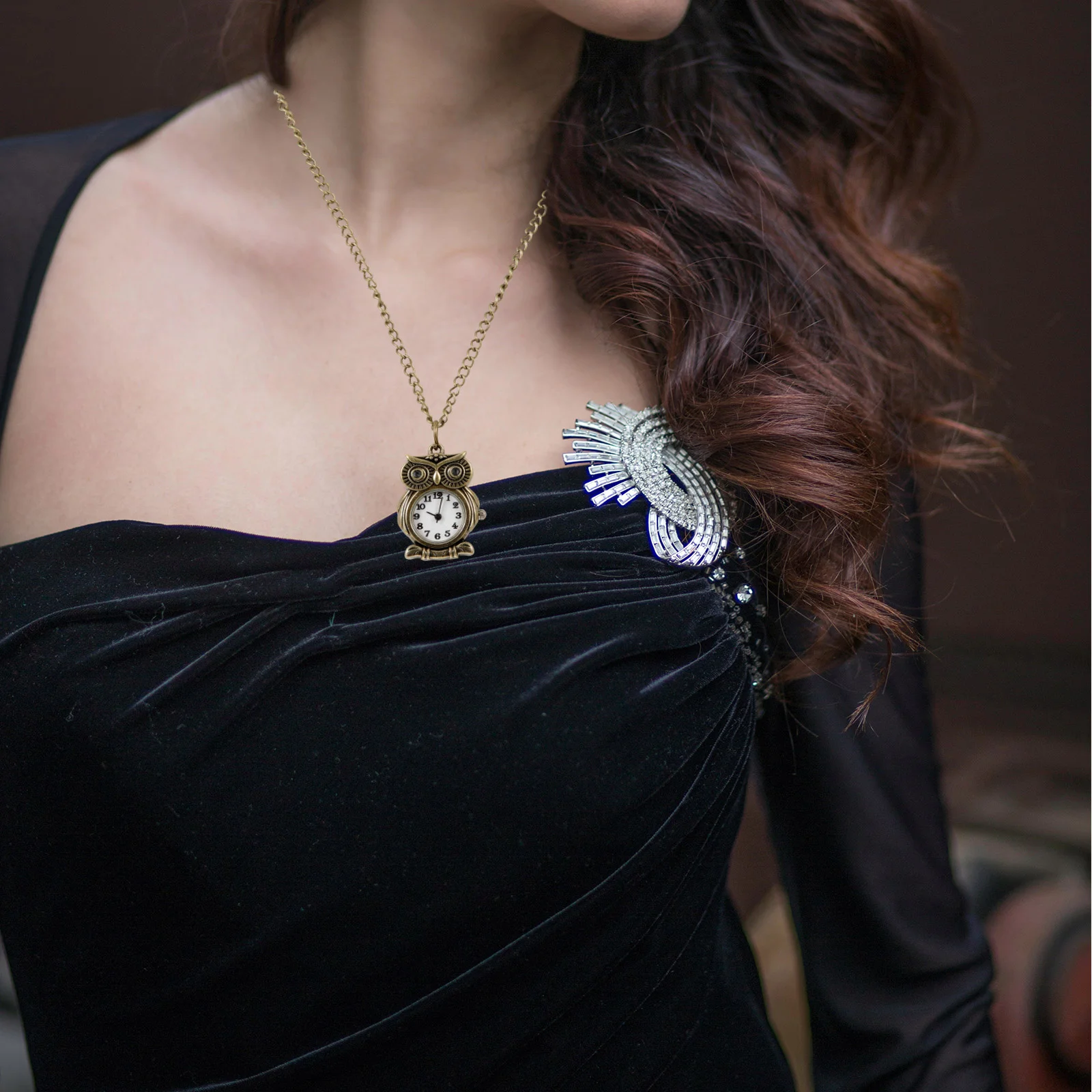 

Owl Pocket Vintage Metal Pocket Watch For Men Women Retro Pendant Watch Style Decorative