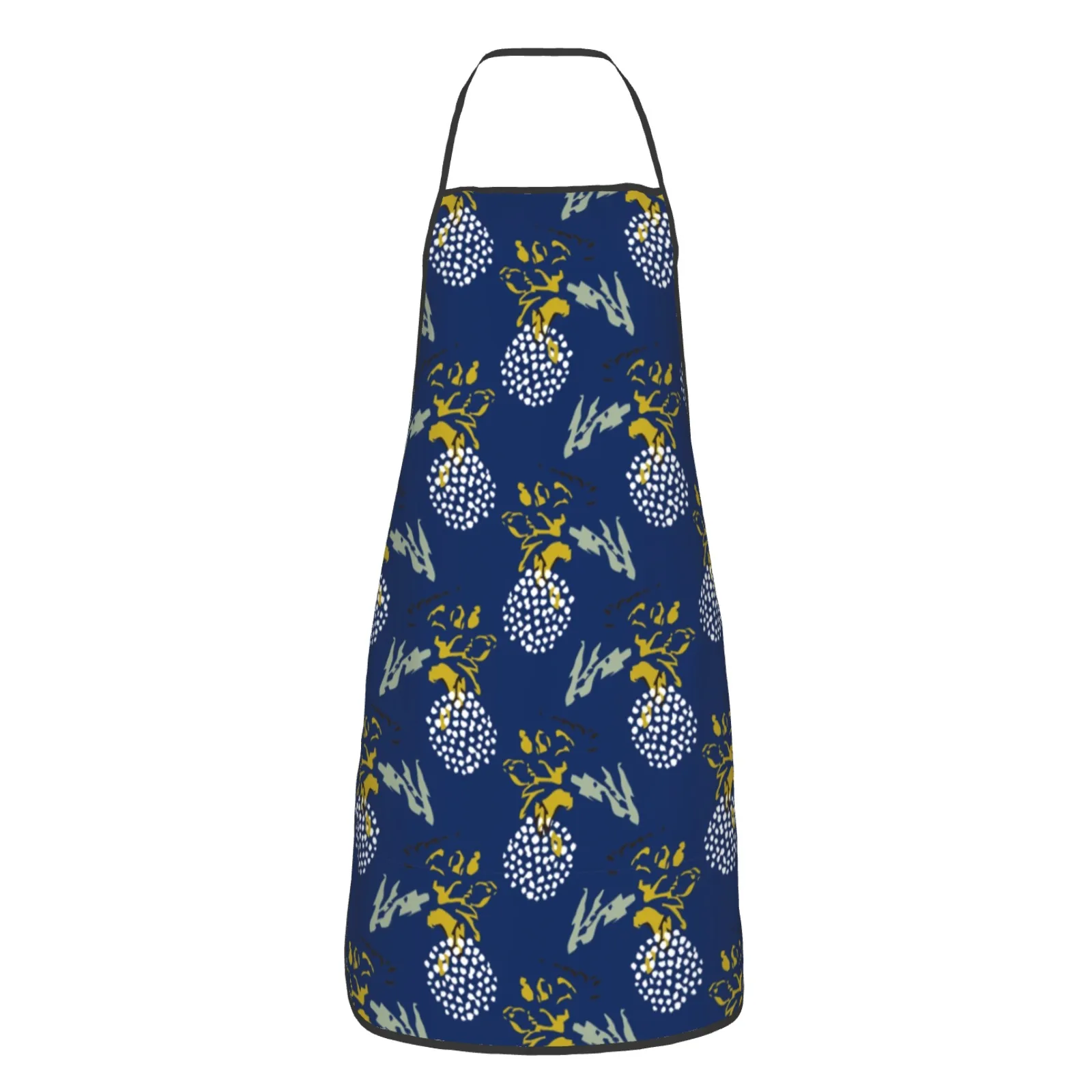 Summer Flower Polyester locking hem Apron Home Cooking Baking Kitchen Colorful Apron