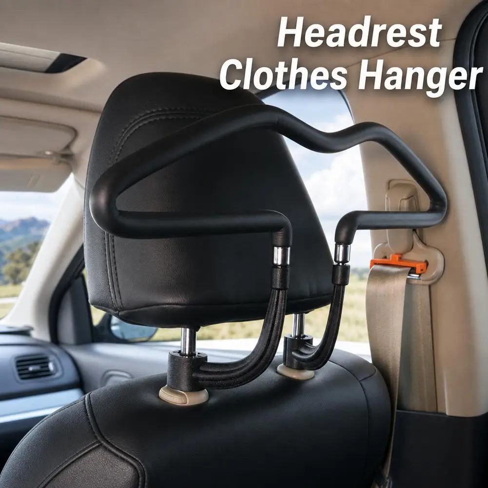 450*250mm Universal Soft Car Coat Hangers Back Seat Headrest Coat Clothes Hanger Jackets Suits Holder Rack Auto Supplies