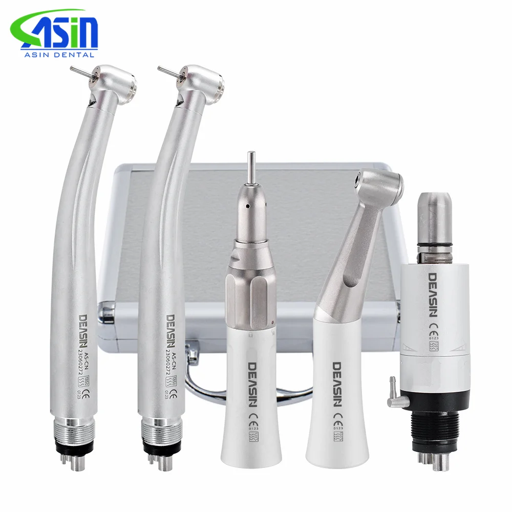 Dental Handpiece Dentist Student Handpiece Kits Dental 2 MAX LED High Speed And FX Low Speed Handpiece Kits 2/4 Hole Handpiece