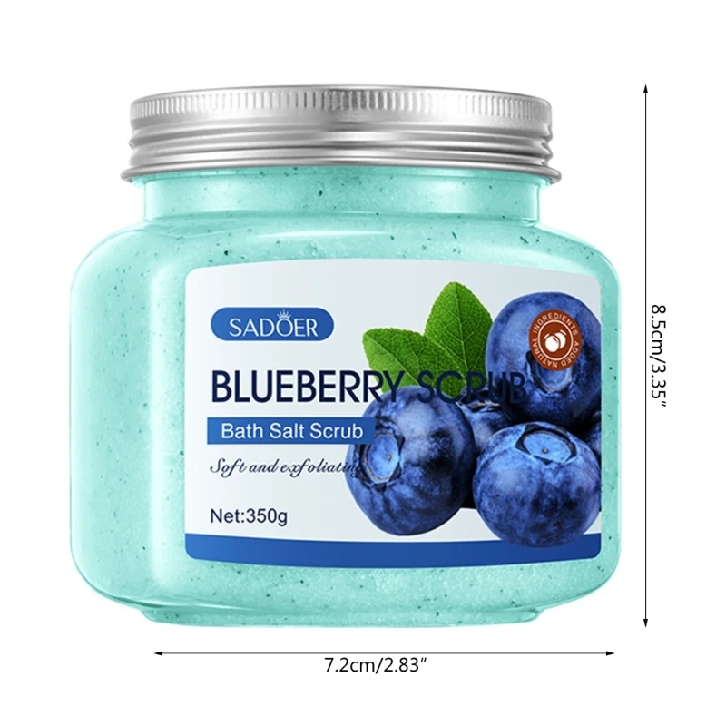 SADOER Scrub corpo sale da bagno alla frutta Scrub da bagno per pelle pulita per donna