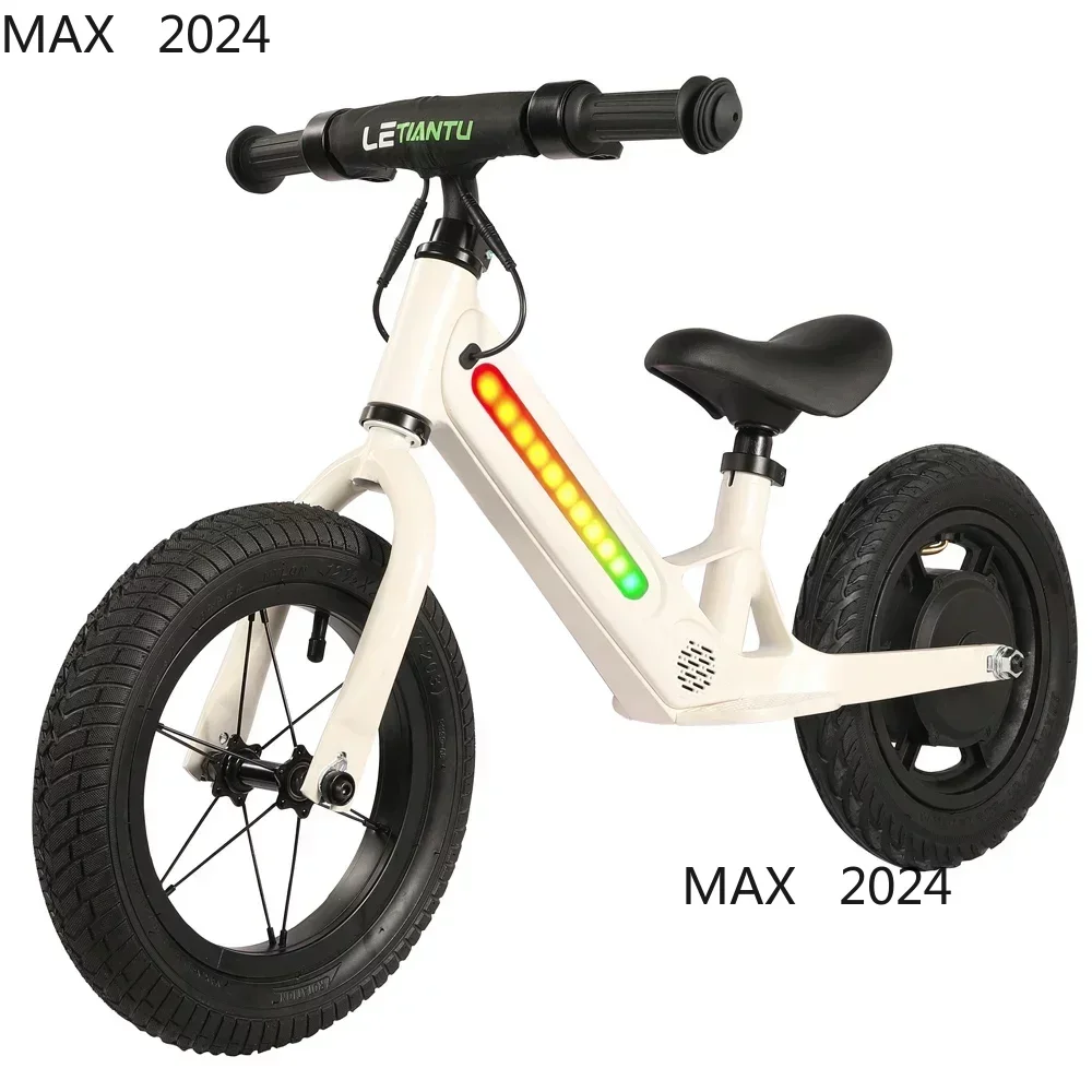 24V 180W electric mini bike for kids with light and music 12 inch balance kids electric bikes