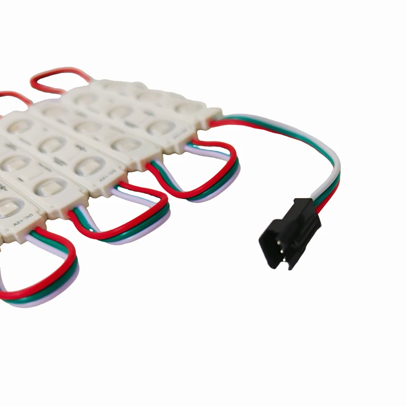 20 قطعة/الوحدة WS2811 IC وحدة حقن RGB كامل اللون 1.5 واط 12 فولت مقاوم للماء الرقمية عنونة LED بكسل وحدة لمتجر راية