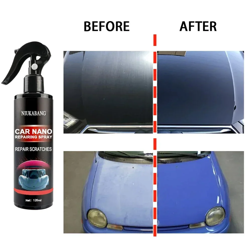 Car Nano Ceramic Wax Coating Spray Liquid Crystal Polishing Paint High Protection Hydrophobic Coat Scratch Repair Car Detailing