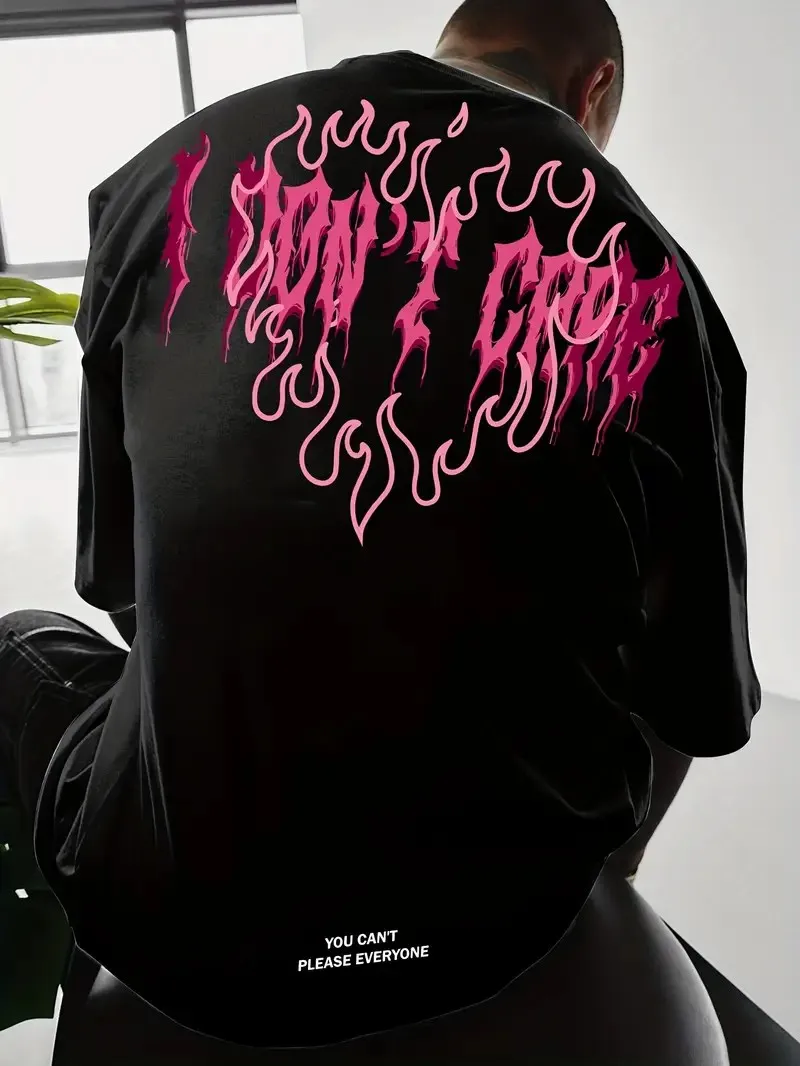 

The new men's T-shirt for the summer of 2025 is breathable lightweight casual and fashionable with heart-shaped prints