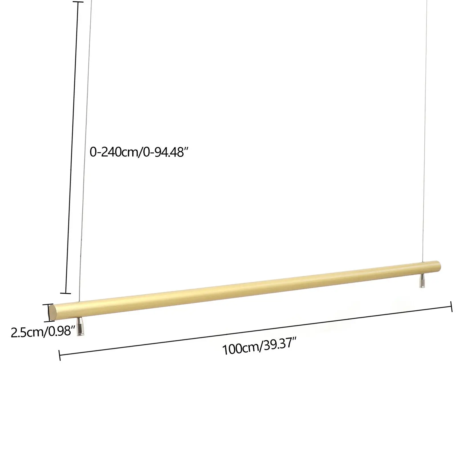 An der Decke montierter Kleiderbügel, Schrank-Organizer, Kleiderständer mit Hängestange