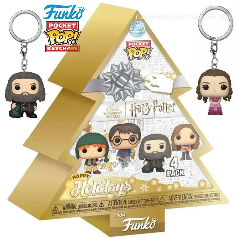 Funko pop bolso granger hagrid ron weasley quase sem cabeça nick gemendo mirtle hermione snape chaveiro figura crianças brinquedos presentes