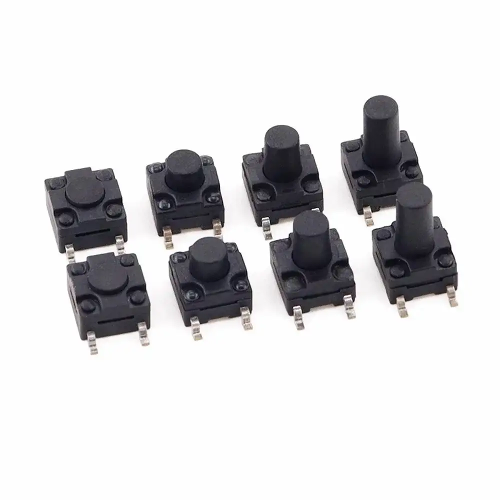 Een Haspel Waterdichte Tactiele Tact Mini Drukknop Schakelaar 6X6 Pcb 6*6*4.3/5/6/7/8Mm 6X6*4.3Mm/5Mm/6Mm/7Mm/8mm Smd 4pin Microschakelaar