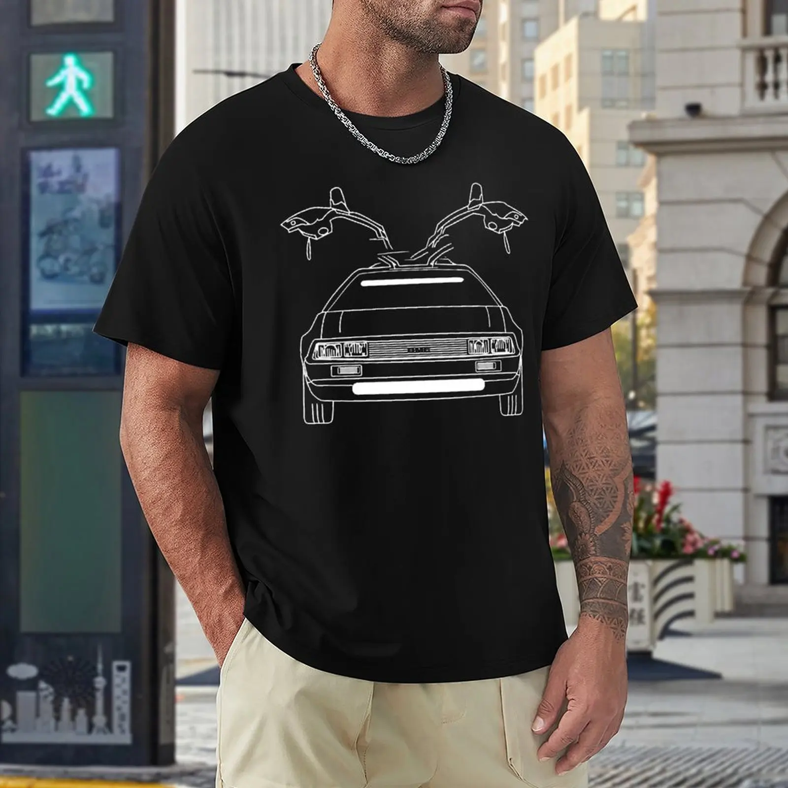 Delorean For Sale Tshirt Hot Sale T-shirt Fresh Movement  Cool Fitness Eur Size