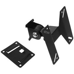 Adjustable HeavyDuty Iron TvMount WallBracket Black Stands Monitor Holder LivingRoom Bedroom Study Office FloatingShelves Rack