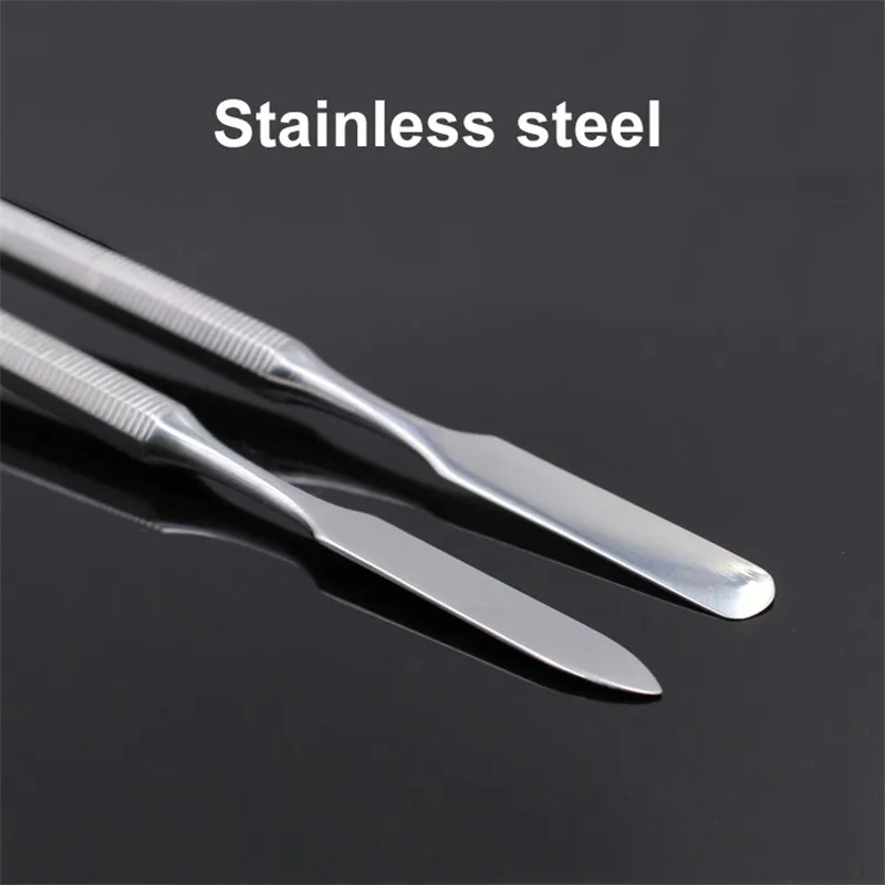 Zahnmedizinisches Zementpulver-Messer Füllwerkzeuge 2 # 3 # 4 # 48 # Edelstahl-Spatel mit Doppelende als Füll- und Dosierwerkzeug – Detail 6