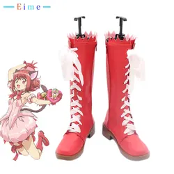 Momomiya Ichigo Cosplay Shoes Anime Tokyo Mew Mew Cosplay Prop Halloween Carnival Boots PU Leather Shoes Custom Made