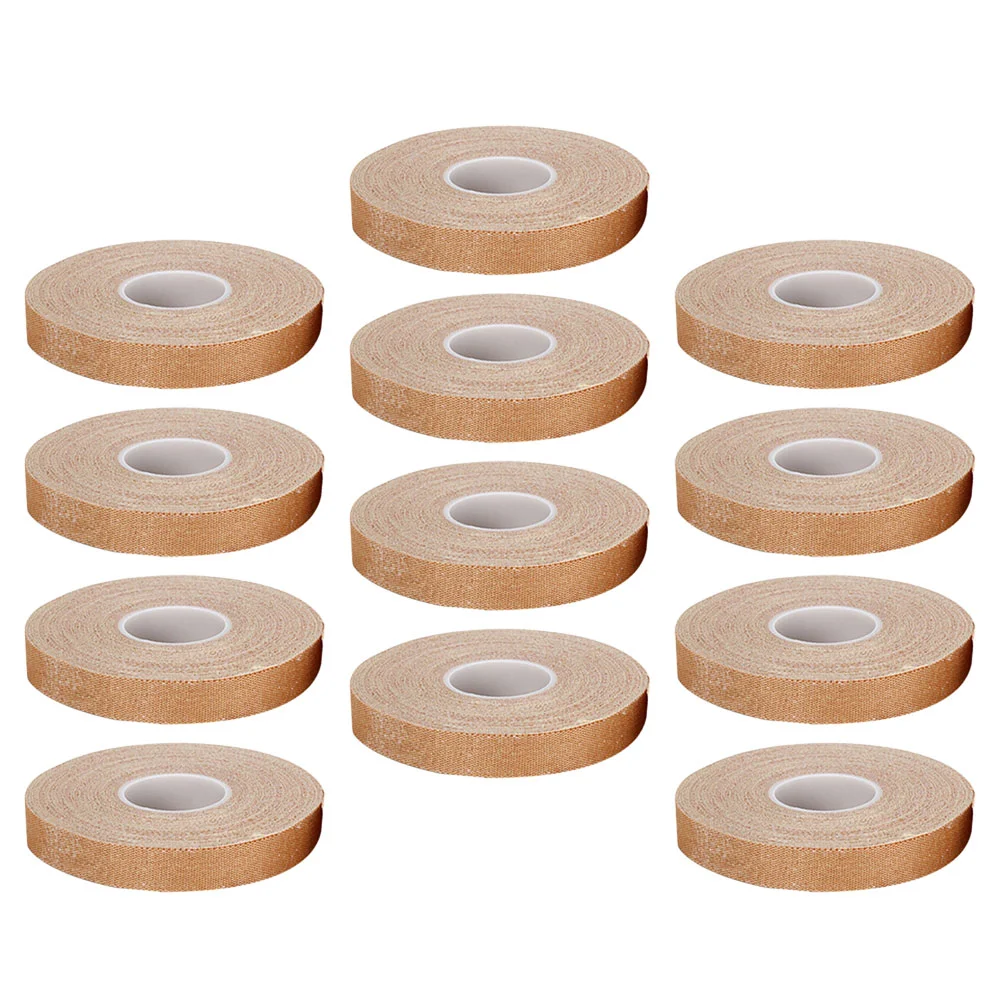 

12 Pcs Tape Light Brown Finger Tapes Thumb Adhesive for Pipa