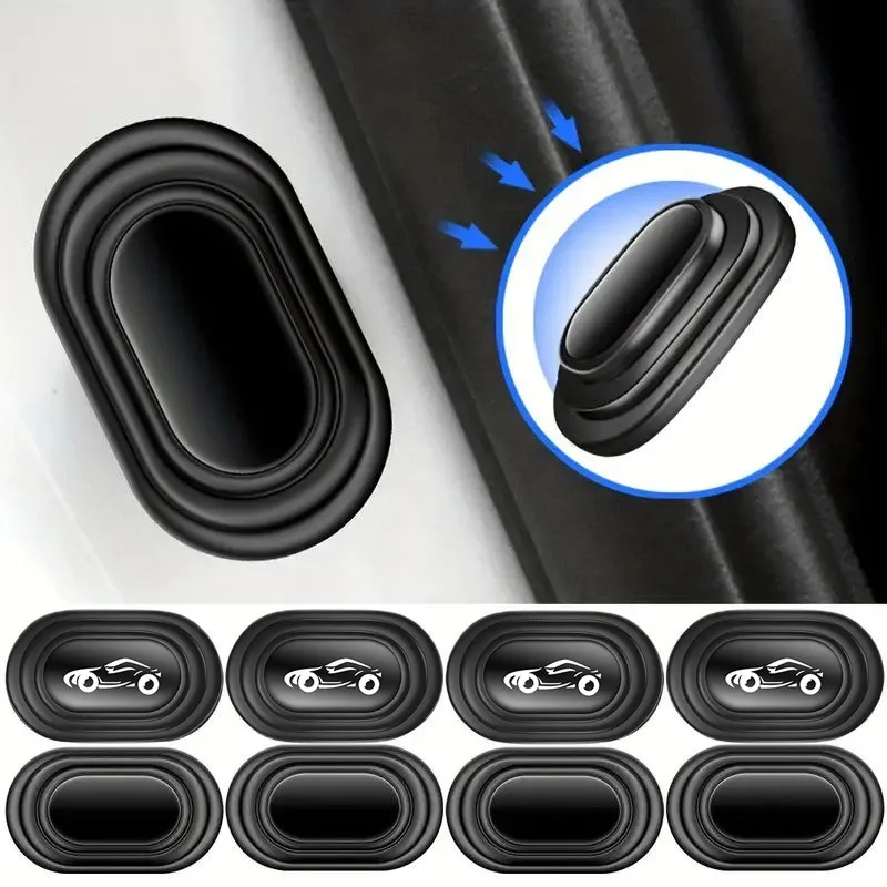 Universal Car Door Shock Absorbing Gasket Car Trunk Sound Insulation Pad Shockproof Thickening Mats Cushion Stickers Accessories