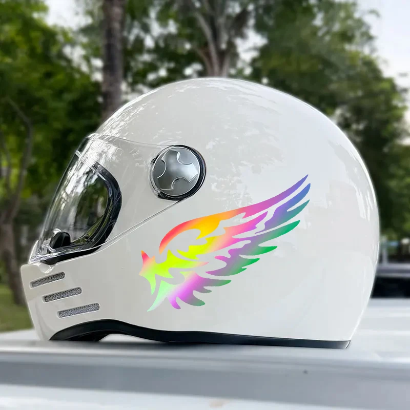 

1 Pair Wings Motorcycle Helmet Stickers Waterproof for DIY Motorbike Fuel Tank Scooter Body Self-adhesive Vinyl Decals Universal