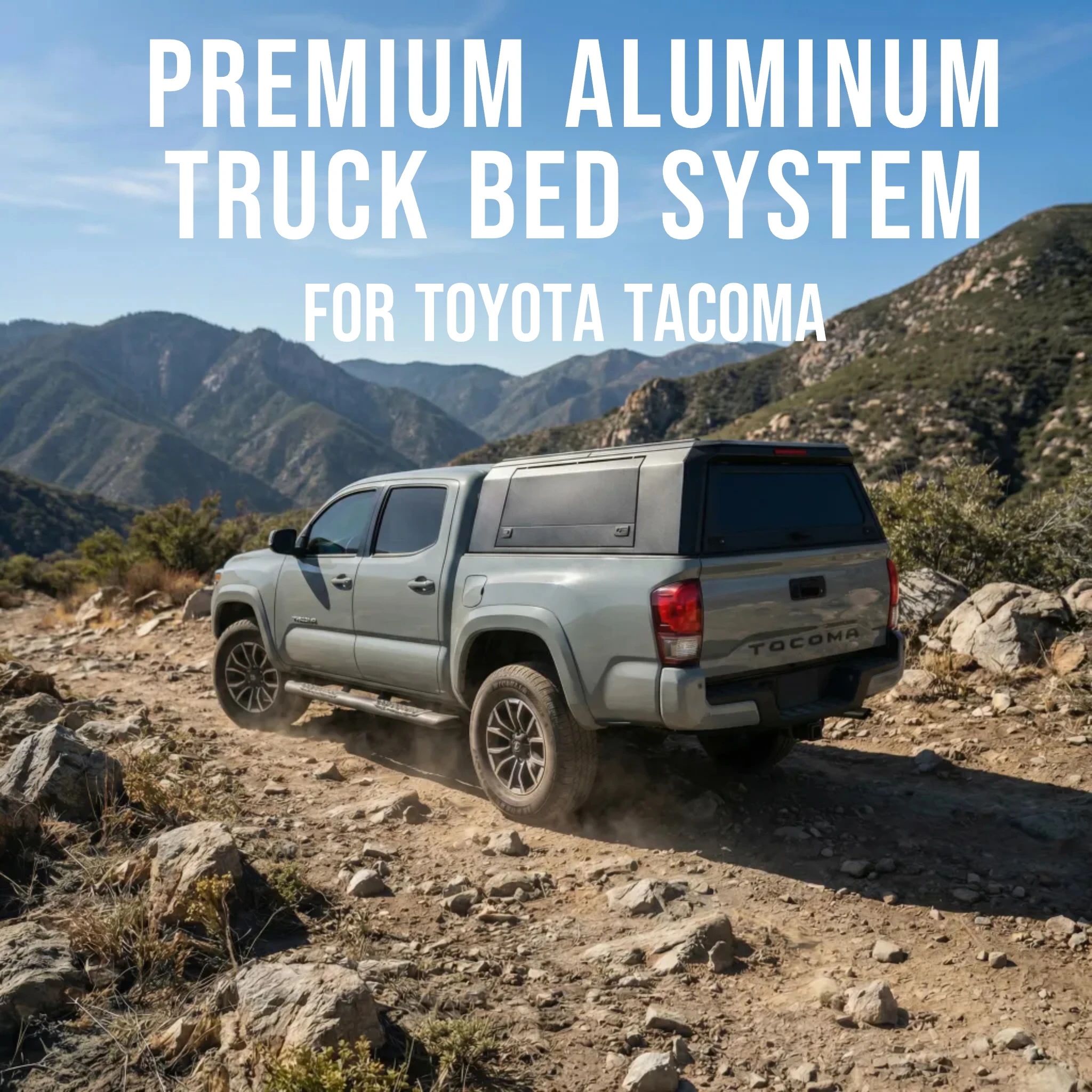 

Factory Direct Sales High Quality Pickup Hard Topper Aluminum Alloy Canopy Split Truck Cover Canopy for Toyota Tacoma 2016-2023