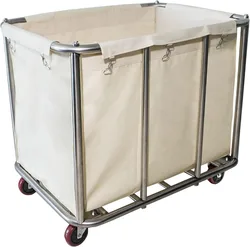 Laundry Cart Commercial,11.35 Bushel Large Industrial Rolling Laundry Hamper with 4 Inch Wheels,Home Heavy Duty Laundry Baskets