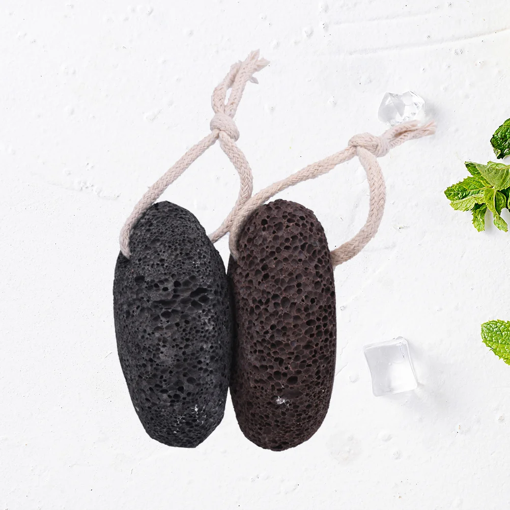 2 pezzi di pietra pomice lavica naturale rimozione calli ammorbidente pelle ruvida esfoliante rimozione della pelle morta per piedi talloni mani calli