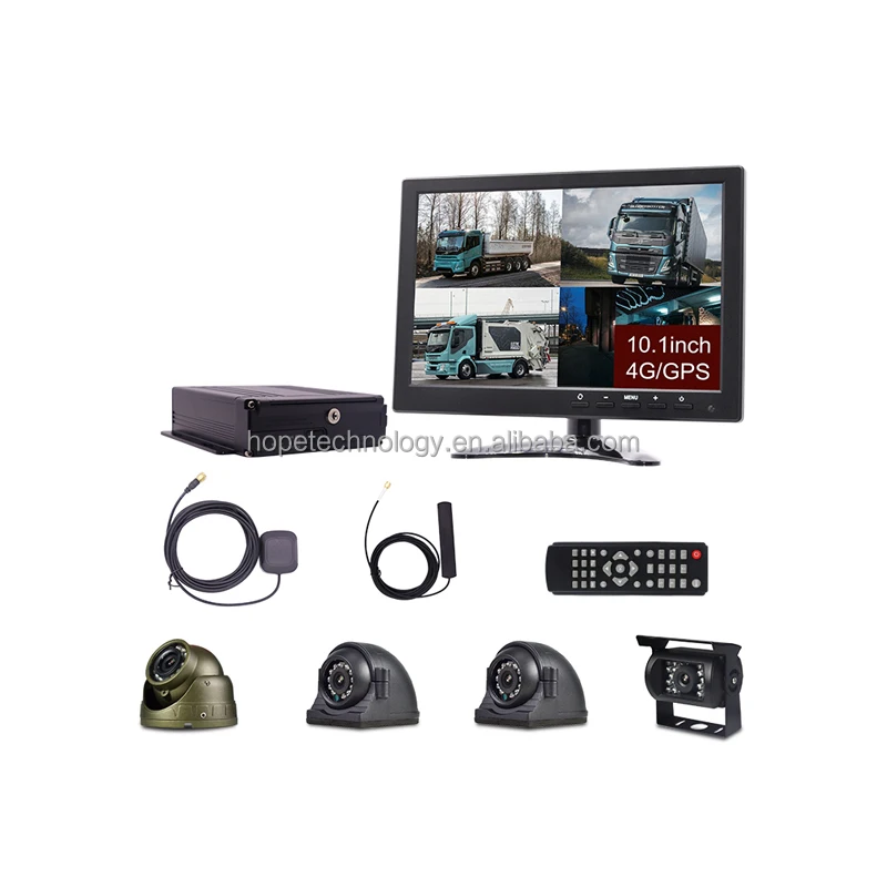 Four-channel Remote Real-time Monitoring and Positioning Recording Equipment HD 1080P