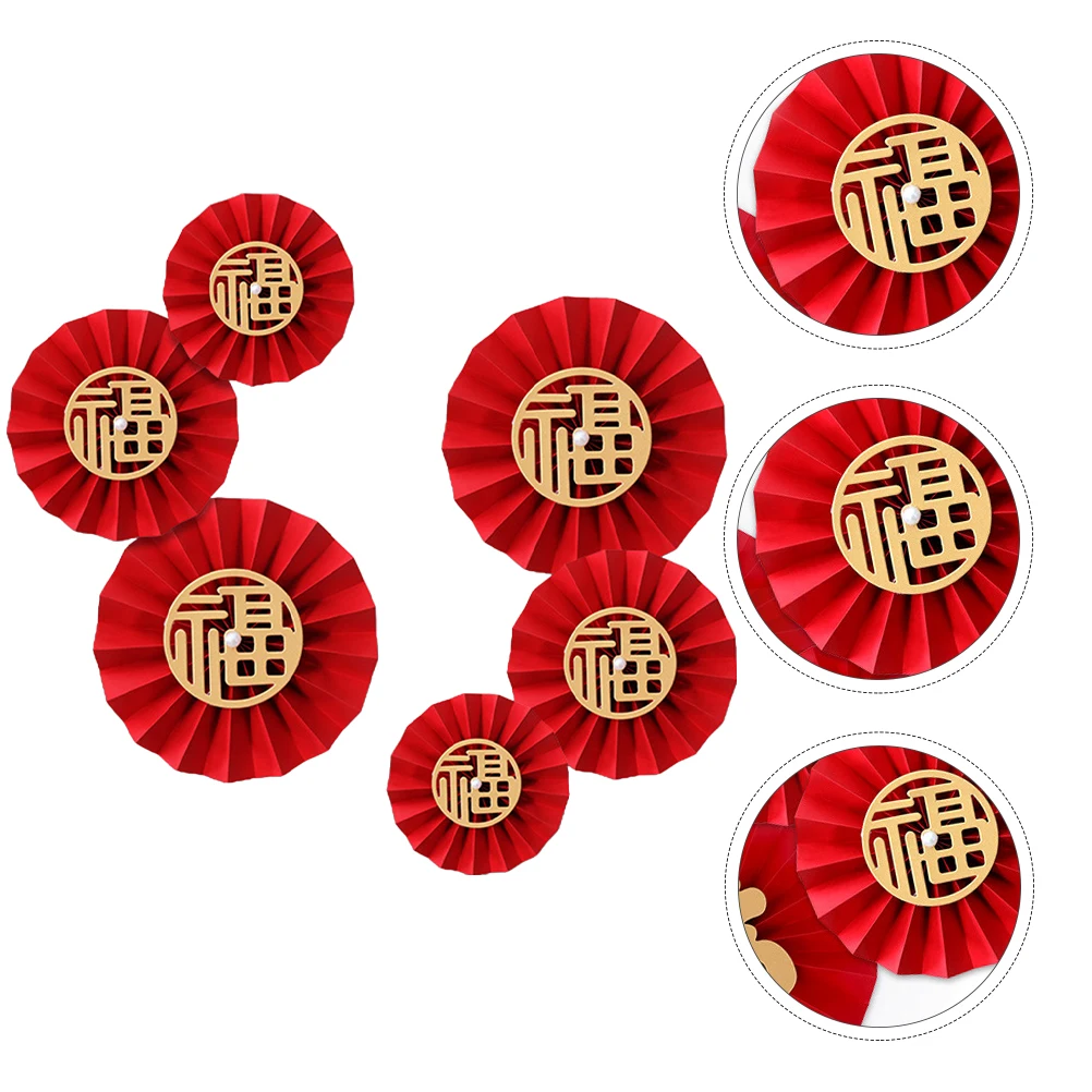 

6 Pcs Window Flowers and Character Decoration Table Decorations for Party Cardboard