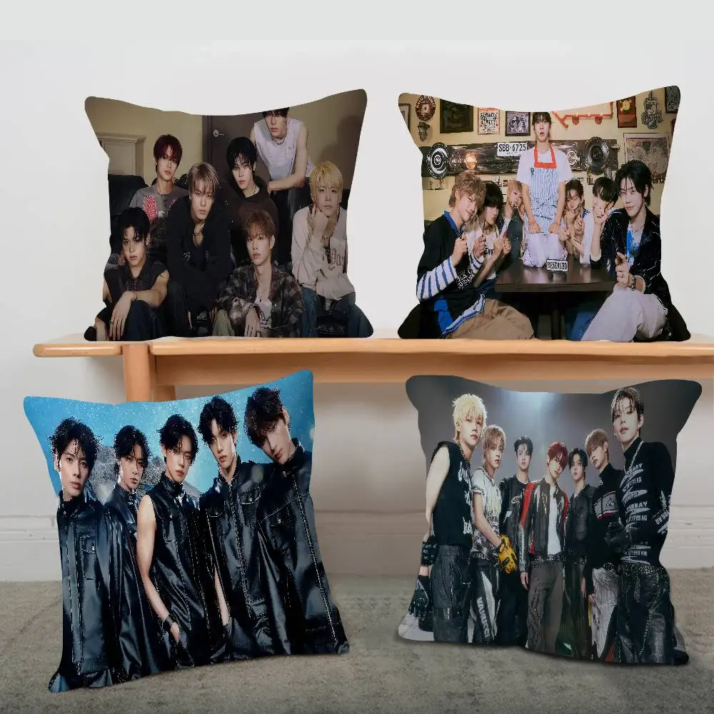 

Наволочка для офисной подушки Kpop T-Tomorrow X T-Together TXT, чехол для автомобильной подушки 45x45 см, наволочка для поясничной подушки, чехол для диванной подушки