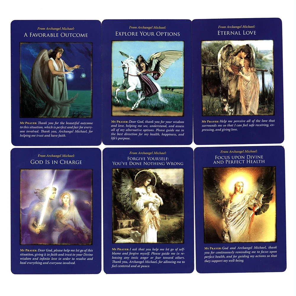 NEW Most Popular Angel Series Archangel Michael Oracle Cards Tarot Cards for Beginners with PDF Guidebook Doreen Virtue