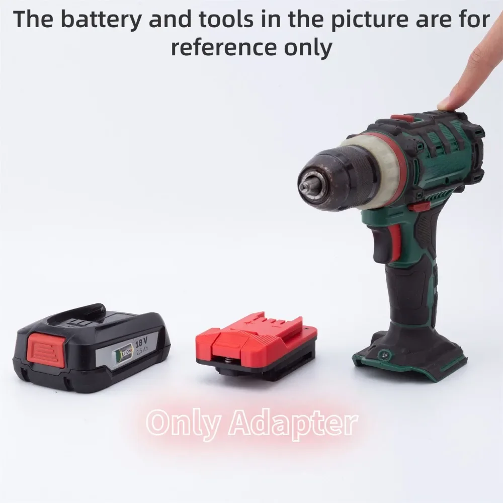 Adapter/Converter For Bosch Green PBA 18V Li-ion Battery TO Lidl Parkside X20V Cordless Electric Tools accessory (Only Adapter)