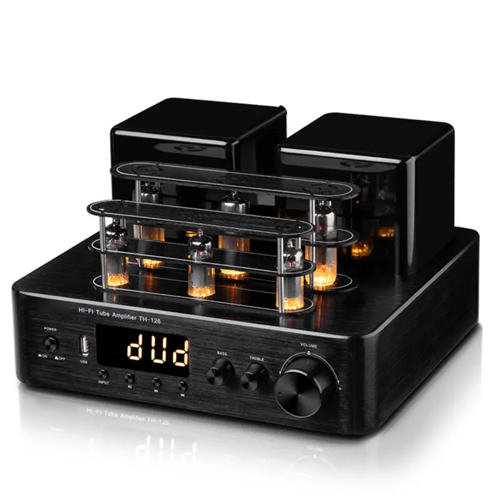 

TH-126 Fever Household Bluetooth Power Amplifier with Double Buffalo Electron Tube Hifi Biliary Machine 120W+120W