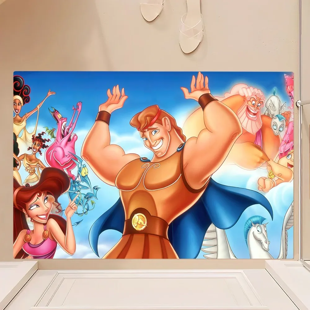 MINISO Disney Hercules Floor Mat Bedroom Kitchen Door Bath House Super Absorbent Foot Non-slip