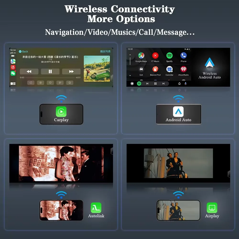 جهاز فك ترميز لوصلة المرآة التلقائي اللاسلكي Apple CarPlay وAndroid لنظام BMW NBT 1 2 3 4 5 6 7 Series X1 X3 X4 X5 X6 MINI