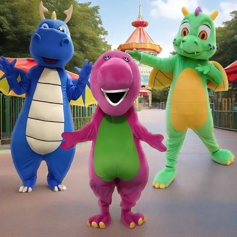 Heißer Verkauf Dinosaurier Maskottchen Kostüm Gras Drache Gehen Animation Leistung Charakter Puppe Cosplay Kleidung Für Erwachsene