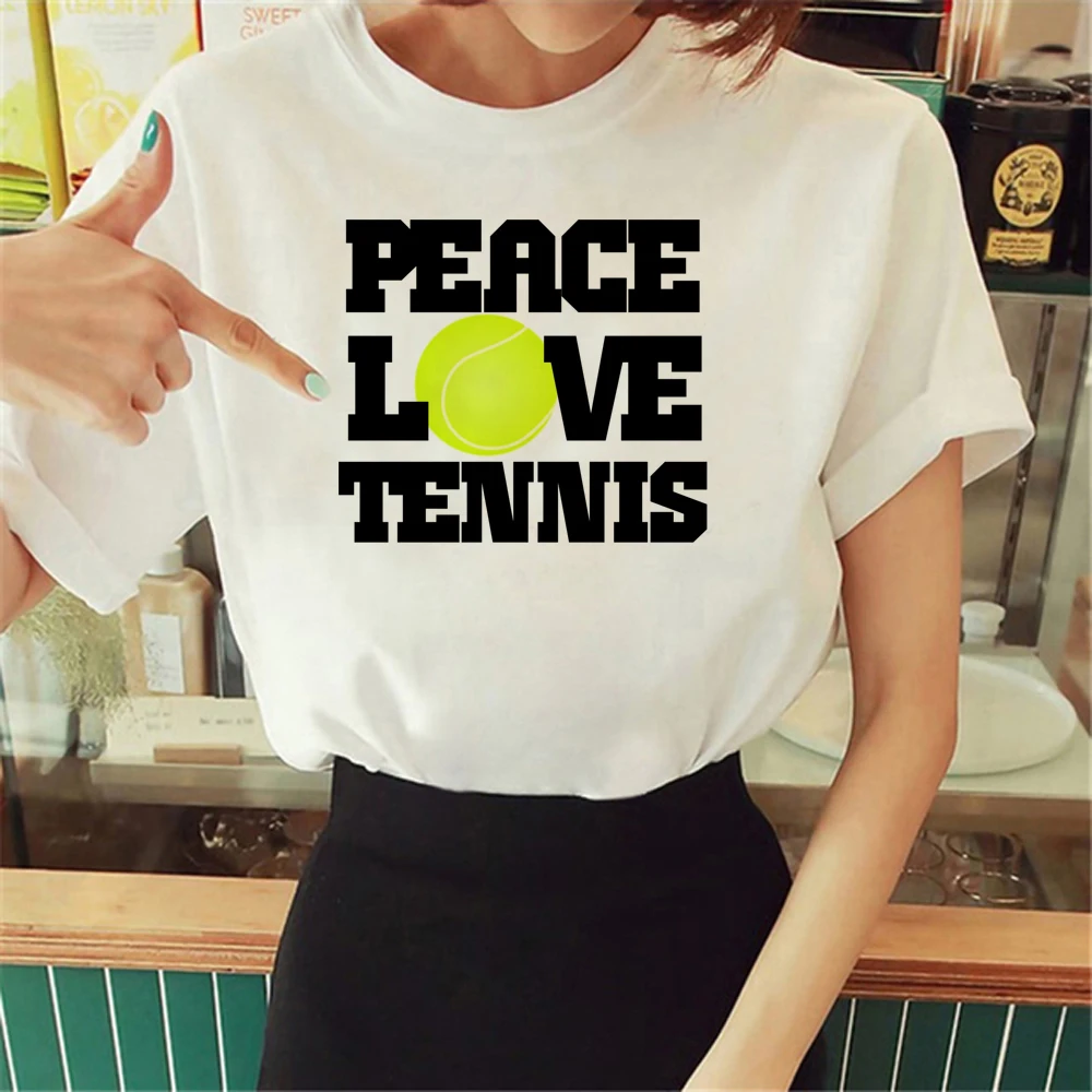 Tennis t shirt women comic Tee girl 2000s anime designer clothes