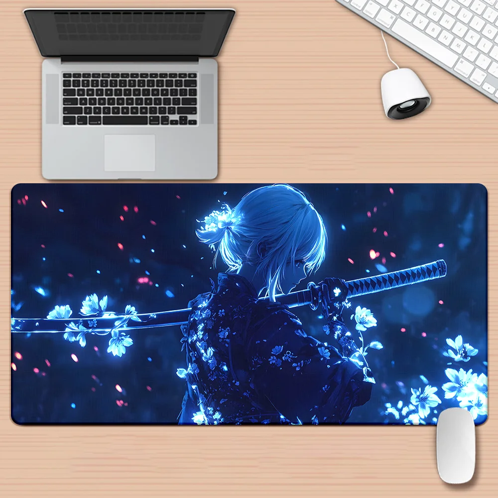 

Extended Gaming Mouse Pad Desk Mat Cloth Surface Non Slip Rubber Base for PC Laptop Keyboard Gift for Her