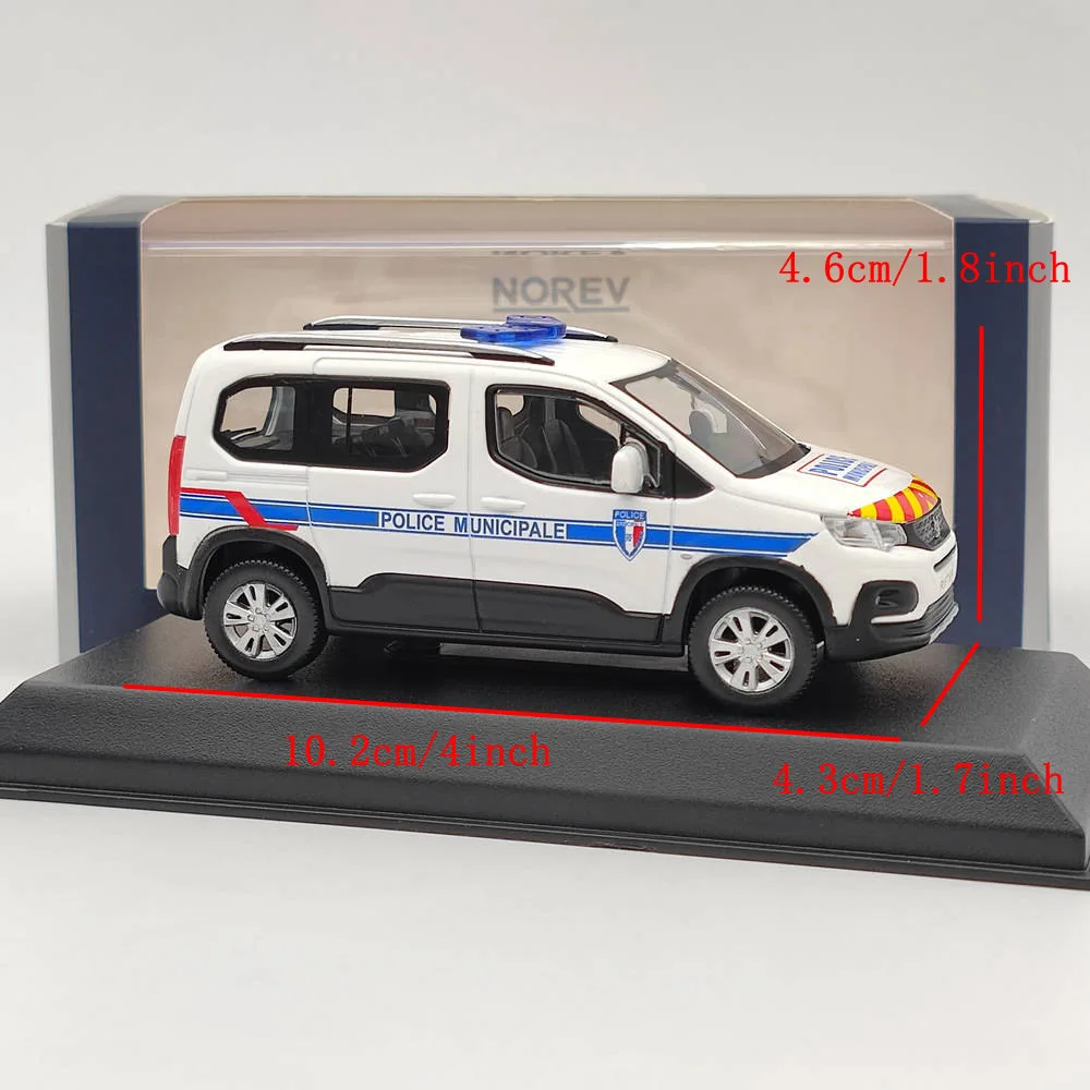 Norev 1/43 Rifter Police Municipale 2019 Diecast Models Car Collection