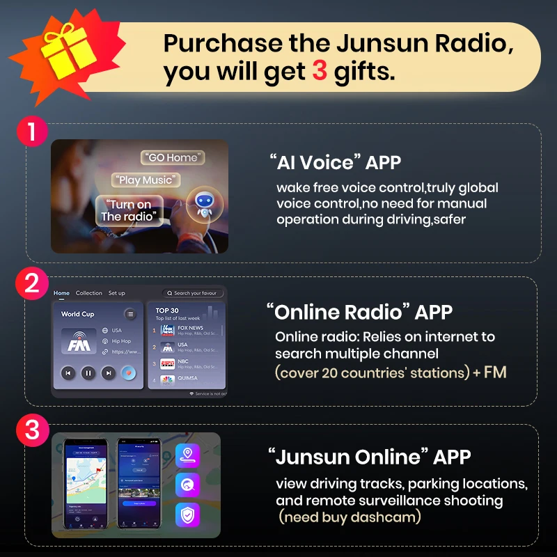 Junsun-X7 برو العالمي CarPlay أندرويد راديو السيارات ، سيارة الوسائط المتعددة Autoradio لشركة فولكس فاجن ، فولكس فاجن ، فيات ، رينو ، نيسان ، هيونداي