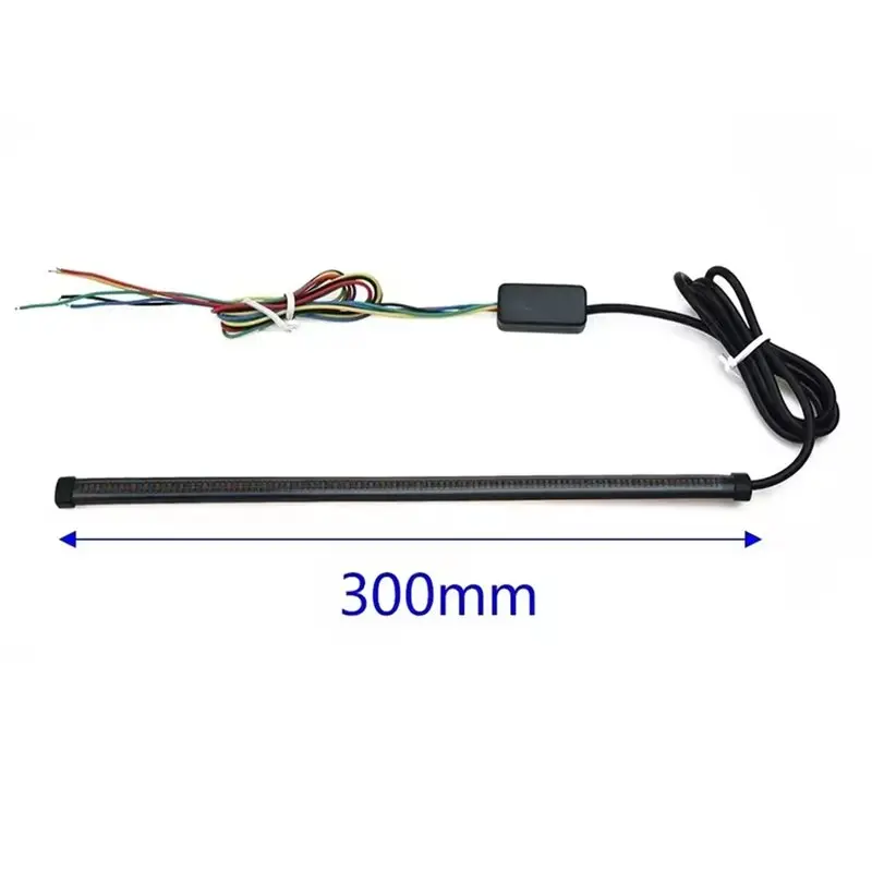 Leading-30Cm Motorcycle Taillights Brake Lights Sequential Turn Signal LED Strips For Safmotorcycle Taillight Modification