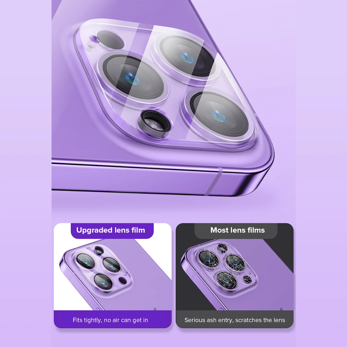 2PCS For iPhone 16 Pro Max Camera Lens Film Tempered Camera Protector For Apple iPhone16 16pro 16ProMax 16 Plus 3D Lens Glass