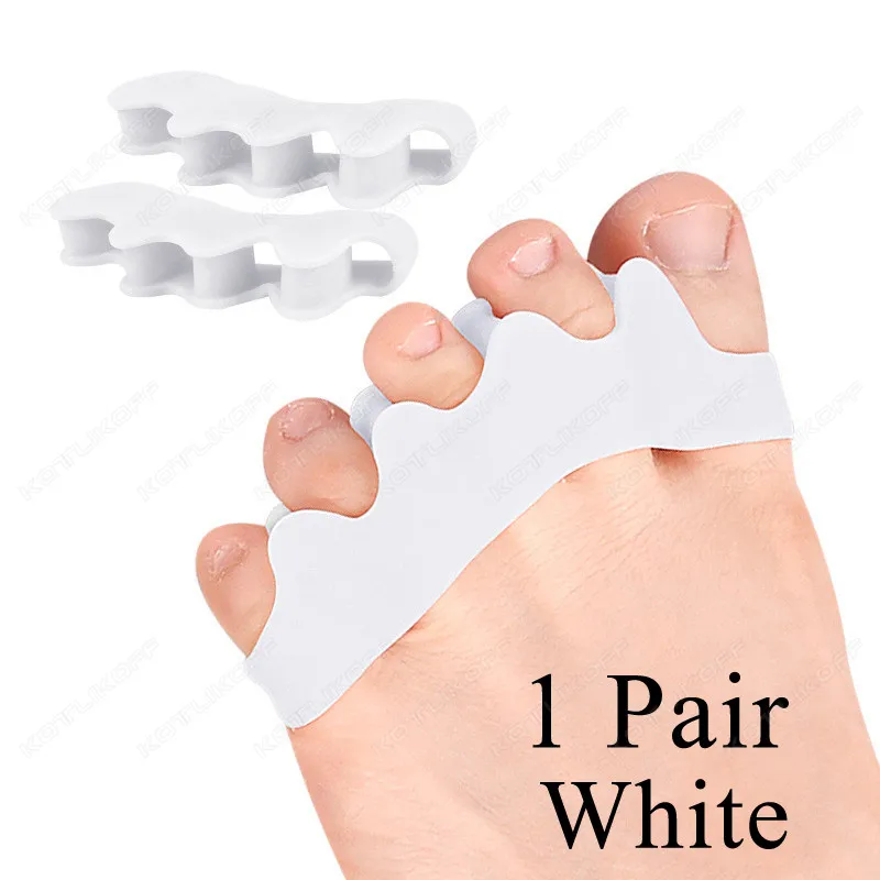 Silicone Toe Separator For Bunions Toe Straightening 5 Hole Hallux Valgus Orthopedic Spacers Bunion Toe Overlap Foot Corrector