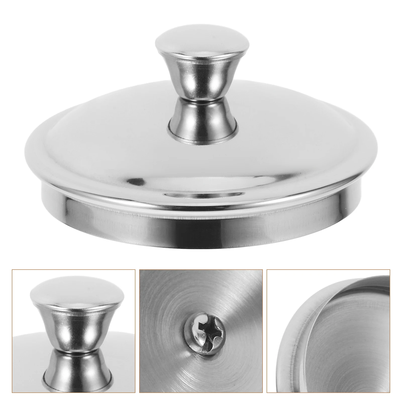 

Stainless Mug Lid Drinking Cup Cover Silver Replacement Cold Beverage Covers Universal Dustproof Round Kitchen