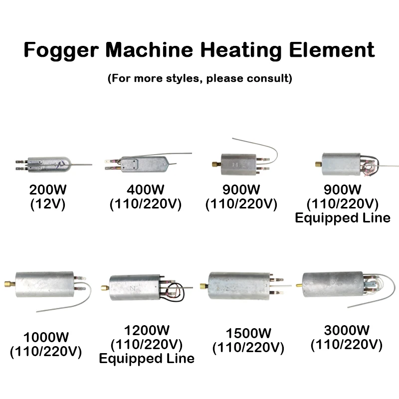 400W 900w 1500w 3000W Smoke Fogging Machine Heater Stick Spare Disinfection Fogger Atomizer Sprayer Heating Rod Core Pipe Part