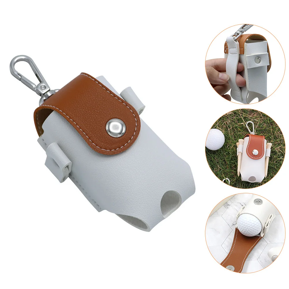 Golfing Ball Bag Comfortable Touch Premium Quality Compact Size Hangs on Club Or Belt Ideal for Beginners and Pros Outdoor Golf