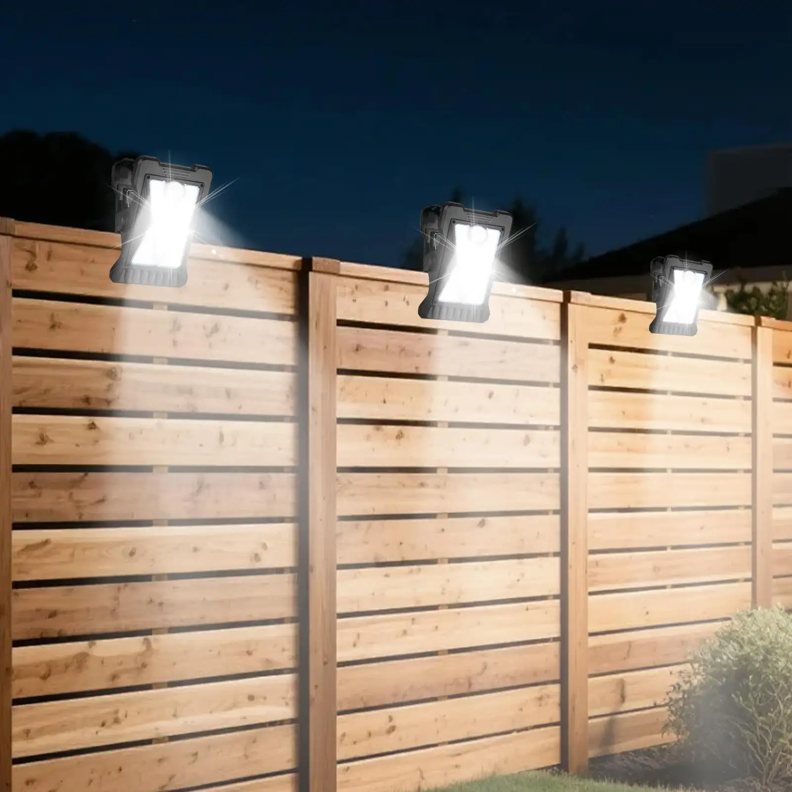 Outdoor Lights Weatherproof Clip On Lamp Outside Solar Lights For Yard Garden Yard Backyard Courtyard Porch Farm Balcony Lawn