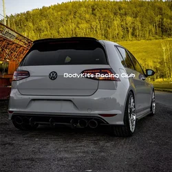 Gloss Black Maxton Style Rear Bumper Diffuser Extension Valance Aero Kits For Volkswagen Golf 7 R 2013-2016