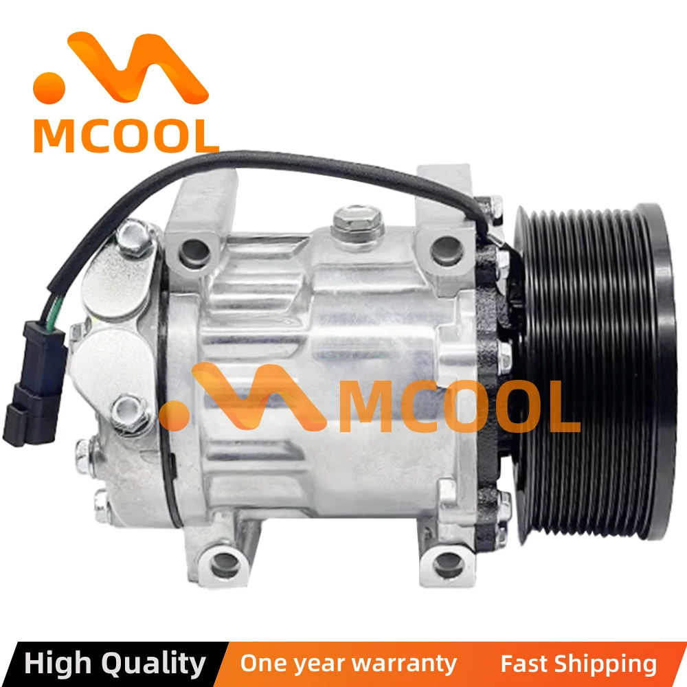 For AC Compressor 12PK for Caterpillar 320E 320D 329E 323FL 324EL 7H15-6095 3729295 0190504232 CAT372-9295