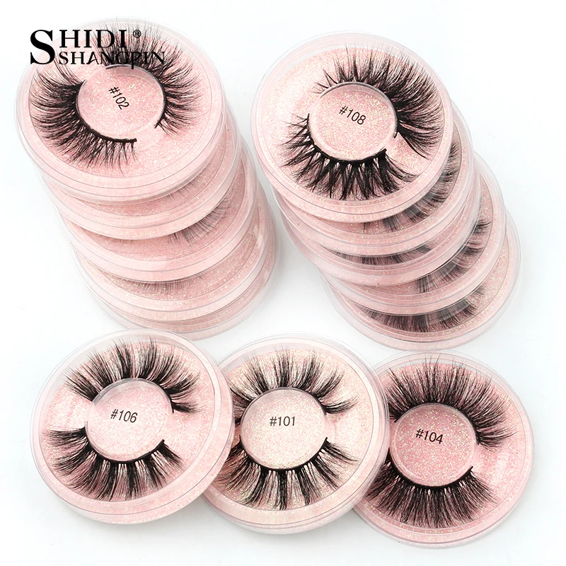 Wholesale Eyelashes 4/10/20/30PCS Maquiagem 3D Mink Lashes Set Natural False Eyelashes Makeup Thick Lashes Faux Clis In Bulk