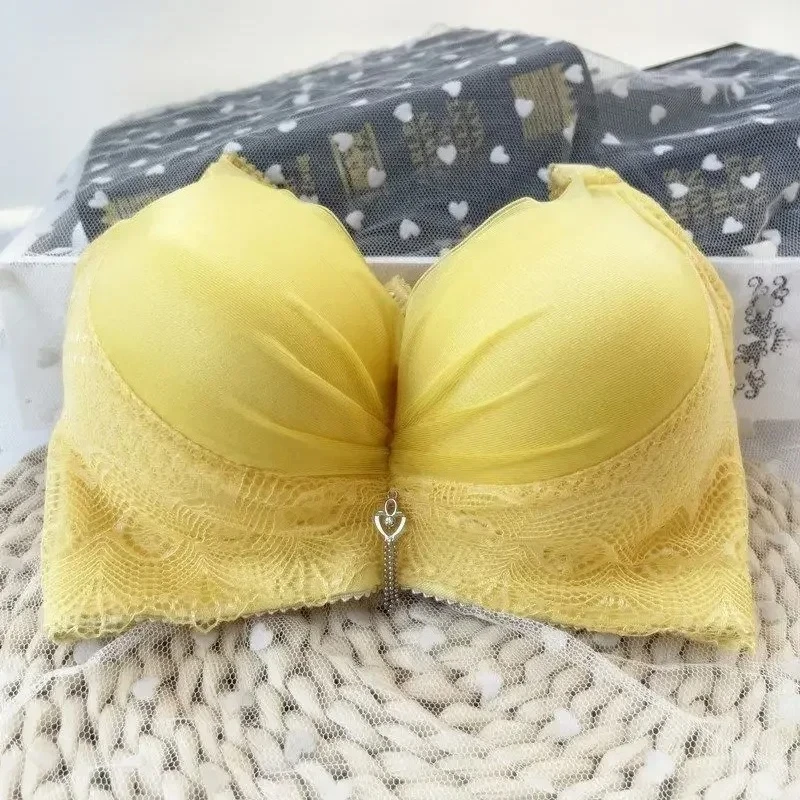 Podprsenka s push-up vyztužením 12 cm, ztluštěná pro malý hrudník, AB košíček, pohodlná podprsenka bez kostic s širokými bočními křidélky, bez rozlití, bezešvá - náhled 6