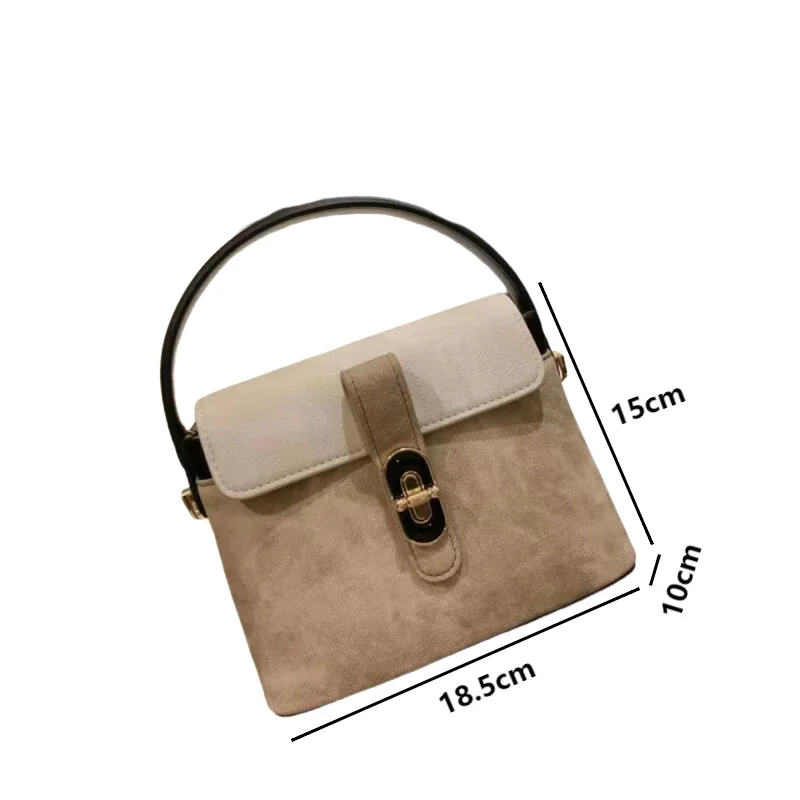 Vintage torby na ramię z klapką dla kobiet moda modne PU skórzane pudełko torby Crossbody wysokiej jakości torebki dojazdowe w kontrastowym kolorze